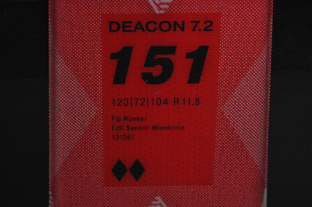 NARTY UŻYWANE VOLKL DEACON 7.2 + FTD 10 21/22 151 cm NRC1145
