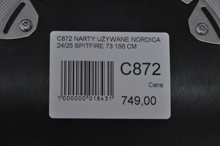 NARTY UŻYWANE NORDICA SPITFIRE 73 24/25 + Marker TP2 10 156 cm NRC872
