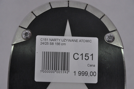 NARTY UŻYWANE ATOMIC REDSTER S8 + X12 GW 24/25 152 cm NRC151