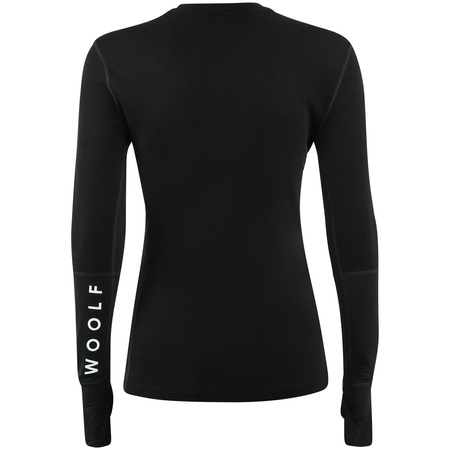 DAMSKA KOSZULKA TERMOAKTYWNA WOOLF MERINO NIBBI LS PERFORMANCE Black