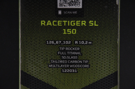 NARTY UŻYWANE VOLKL RACETIGER SL + VMotion 12 22/23 150 cm NRC641