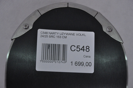 NARTY UŻYWANE VOLKL RACETIGER SRC + Motion 10 24/25 153 cm NRC548