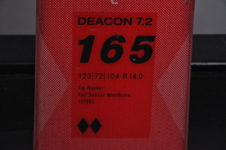NARTY UŻYWANE VOLKL DEACON 7.2 + FTD 10 21/22 165 cm NRC1111