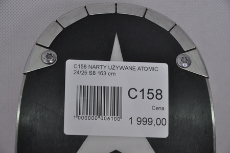 NARTY UŻYWANE ATOMIC REDSTER S8 + X12 GW 24/25 163 cm NRC158