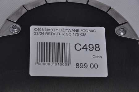 NARTY UŻYWANE ATOMIC REDSTER SC + M10 23/24 175 cm NRC498