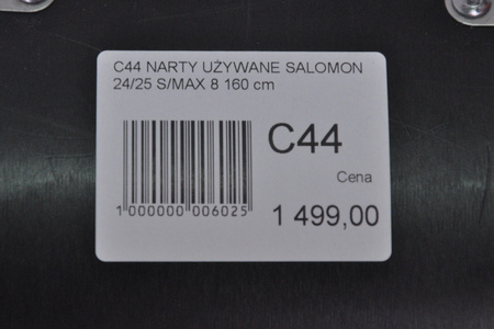 NARTY UŻYWANE SALOMON S/MAX 8 + M10 24/25 160 cm NRC44