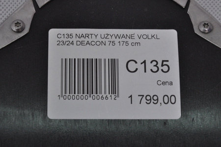 NARTY UŻYWANE VOLKL DEACON 75 + Motion 12 23/24 175 cm NRC135