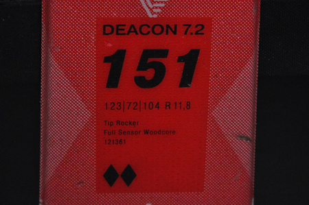 NARTY UŻYWANE VOLKL DEACON 7.2 + FTD 10 21/22 151 cm NRC1142