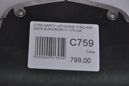 NARTY UŻYWANE FISCHER RC4 SUPERIOR TI 23/24 + Z11 175 cm NRC759
