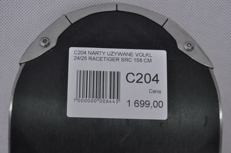 NARTY UŻYWANE VOLKL RACETIGER SRC + Motion 10 24/25 158 cm NRC204