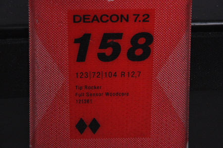 NARTY UŻYWANE VOLKL DEACON 7.2 + FTD 10 21/22 158 cm NRC1136