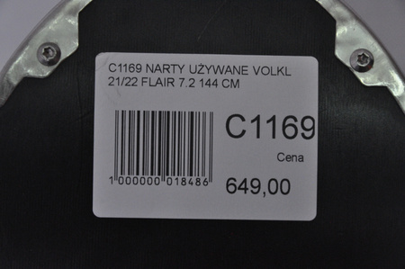 NARTY UŻYWANE VOLKL FLAIR 7.2 21/22 + FDT 10 144 cm NRC1169