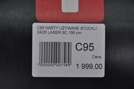 NARTY UŻYWANE STOCKLI LASER SC + MC11 24/25 156 cm NRC95