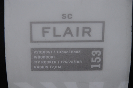 NARTY UŻYWANE VOLKL FLAIR SC 23/24 + Marker VMOTION 11 153 cm NRC291