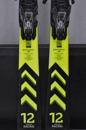 NARTY UŻYWANE VOLKL RACETIGER SC 23/24 + VMotion 12 158 cm NRC344