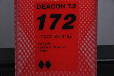 NARTY UŻYWANE VOLKL DEACON 7.2 + FTD 10 21/22 172 cm NRC1092