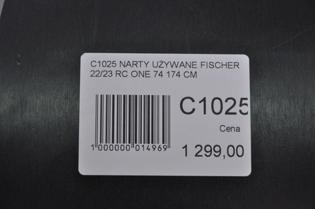 NARTY UŻYWANE FISCHER RC ONE 74 22/23 + RS10 174 cm NRC1025