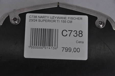 NARTY UŻYWANE FISCHER RC4 SUPERIOR TI 23/24 + Z11 155 cm NRC738