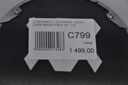 NARTY UŻYWANE VOLKL RACETIGER SC 23/24 + VMotion 12 172 cm NRC799