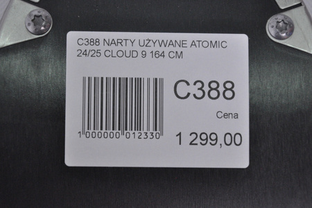 DAMSKIE NARTY UŻYWANE ATOMIC CLOUD C9 + M10 GW 24/25 164 cm NRC388
