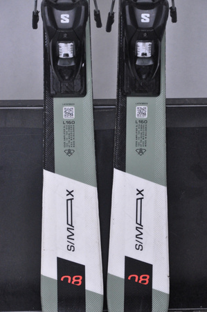 NARTY UŻYWANE SALOMON S/MAX 8 + M10 24/25 160 cm NRC44
