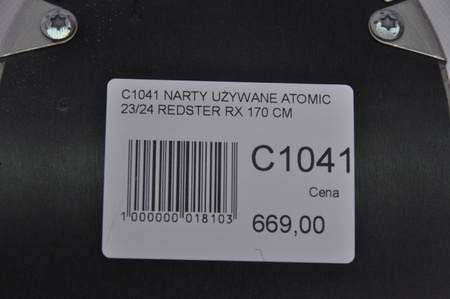 NARTY UŻYWANE ATOMIC REDSTER RX + M10 23/24 170 cm NRC1041