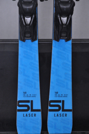 NARTY UŻYWANE STOCKLI LASER SL + MC11 24/25 160 cm NRC27