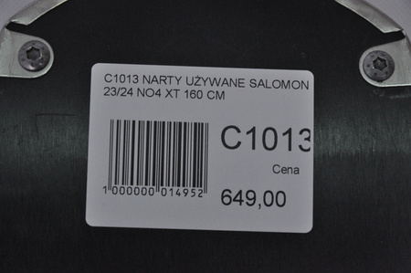 NARTY UŻYWANE SALOMON S/MAX N 4 XT + M10 23/24 160 cm NRC1013