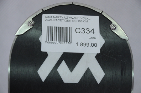 NARTY UŻYWANE VOLKL RACETIGER SC 23/24 + VMotion 12 158 cm NRC334