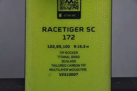 NARTY UŻYWANE VOLKL RACETIGER SC 23/24 + VMotion 12 172 cm NRC351