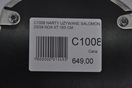 NARTY UŻYWANE SALOMON S/MAX N 4 XT + M10 23/24 153 cm NRC1008