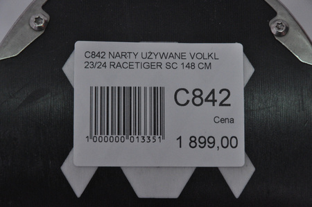 NARTY UŻYWANE VOLKL RACETIGER SC 23/24 + VMotion 12 148 cm NRC842