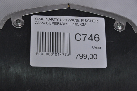 NARTY UŻYWANE FISCHER RC4 SUPERIOR TI 23/24 + Z11 165 cm NRC746