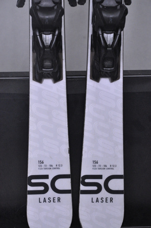 NARTY UŻYWANE STOCKLI LASER SC + MC11 24/25 156 cm NRC96
