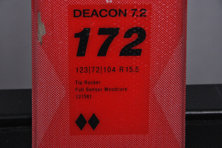 NARTY UŻYWANE VOLKL DEACON 7.2 + FTD 10 21/22 172 cm NRC1096