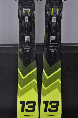 NARTY UŻYWANE VOLKL RACETIGER SC 24/25 + VMotion 12 165 cm NRC833