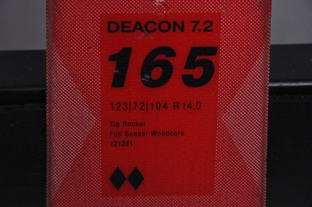 NARTY UŻYWANE VOLKL DEACON 7.2 + FTD 10 21/22 165 cm NRC1106