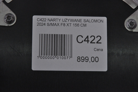 NARTY UŻYWANE SALOMON S/MAX F8 XT + M10 2024 156 cm NRC422