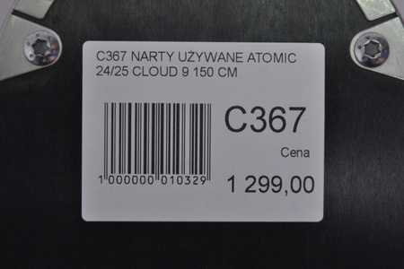 DAMSKIE NARTY UŻYWANE ATOMIC CLOUD C9 + M10 GW 24/25 150 cm NRC367