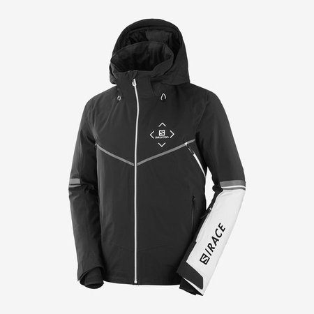 KURTKA SALOMON RACE JACKET M Black / White 2021