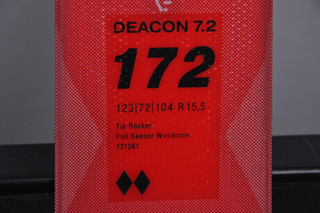 NARTY UŻYWANE VOLKL DEACON 7.2 + FTD 10 21/22 172 cm NRC1085