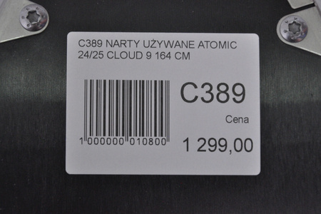 DAMSKIE NARTY UŻYWANE ATOMIC CLOUD C9 + M10 GW 24/25 164 cm NRC389