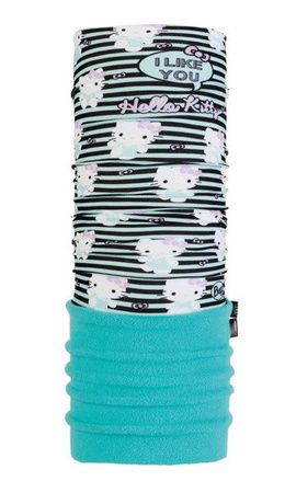 BUFF POLAR JR HELLO KITTY TIPOGRAPHY AQUA