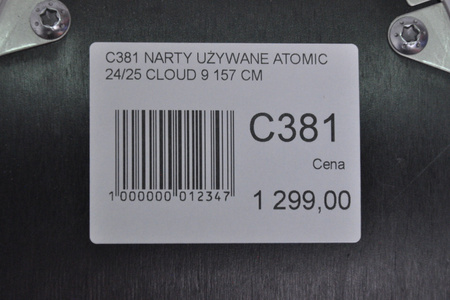 DAMSKIE NARTY UŻYWANE ATOMIC CLOUD C9 + M10 GW 24/25 157 cm NRC381