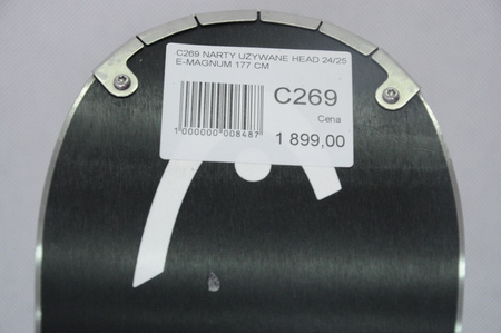 NARTY UŻYWANE HEAD SUPERSHAPE E. MAGNUM + Head PRD12 24/5 177 cm NRC269