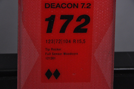 NARTY UŻYWANE VOLKL DEACON 7.2 + FTD 10 21/22 172 cm NRC1083