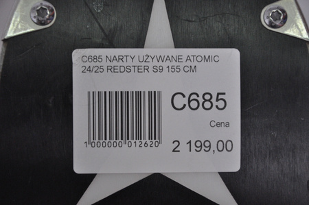 NARTY UŻYWANE ATOMIC REDSTER S9 + X12 GW 24/25 155 cm NRC685