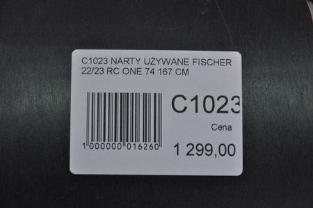 NARTY UŻYWANE FISCHER RC ONE 74 22/23 + RS10 167 cm NRC1023