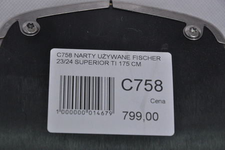 NARTY UŻYWANE FISCHER RC4 SUPERIOR TI 23/24 + Z11 175 cm NRC758