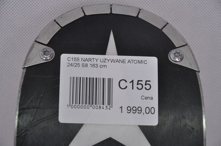 NARTY UŻYWANE ATOMIC REDSTER S8 + X12 GW 24/25 163 cm NRC155
